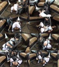 DOMINATRIX IN LATEX AND SWEET SAMANTHA