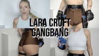 Brea Rose – Lara Croft gangbang
