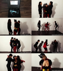 batgirl is captured and tortured by two villainesses 720p