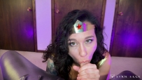 Valentine’s Day Flowers – Sinn Sage Wonder Woman Mesmerized For POV Blowjob 4k
