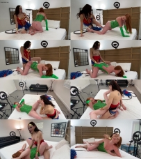 Wonder Woman Fucks Poison Ivy with Agatha and Amanda