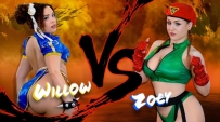 Willow Ryder vs Zoey Uso Fight （Street Fighter Parody）