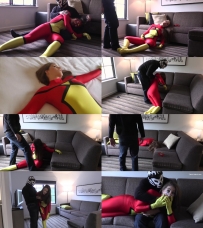 Terra Mizu as Spider-Woman in Three Strikes and You’re Out