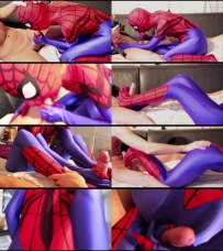 Superheroines Spidergirl Blow job zentai