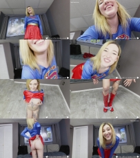 Supergirls Slutty Secret: POV Femdom HJ, BJ & Sim Sex starring Katie Kinz in Cosplay （hd）