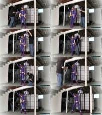 Batgirl Spreadeagle in the Dungeon Lair!