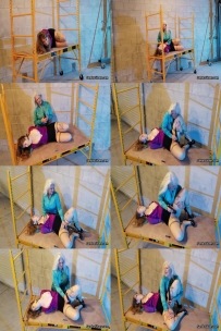 Sandra Silvers – Satin Shirted Secretary Salena Endures Multiple Wand Orgasms at the Hands of MIL…