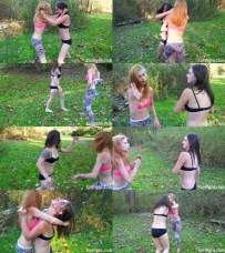 Raven vs Whisper  Part 1  Bra Slap Fight