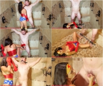 Wonder Woman Interrogation: Ballbusting Ruined Orgasm