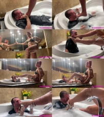 Tall Goddess Gia – Bathtub Foot Domination