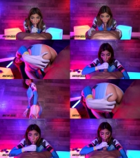 GAMER GIRL DVA Gets FUCKED