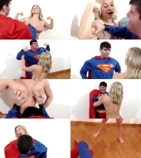 Pamela Strong Beats Superman