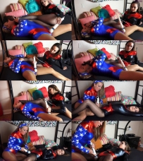 Superheroine Falls For Feet