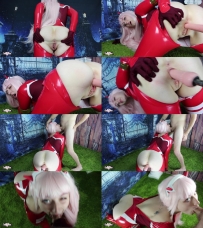 Zero Two Tag Teamed Latex BJ Creampie 1080p