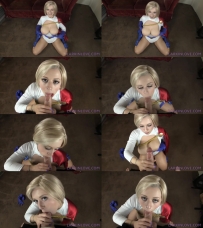 Cosplay comic book – Sloppy Blowjob from Power Girl HD 720p